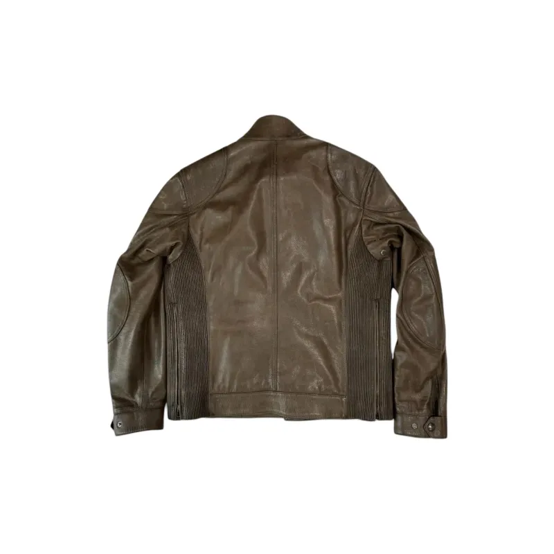 Belstaff Leather Jacket Men's Bronze-1