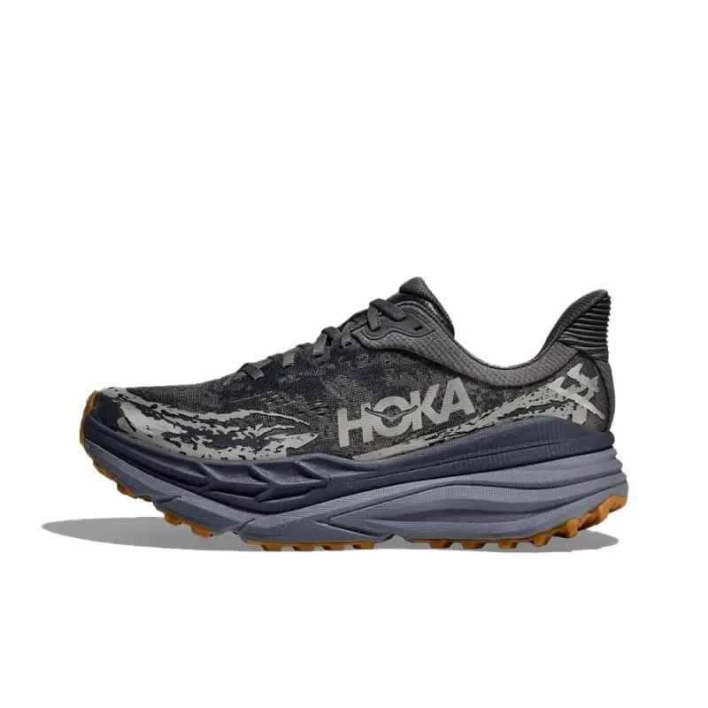 HOKA ONE ONE Stinson 7 Anti Slip Wear Resistant Low Top Casual City Commute Running Shoes Men's Gray-0