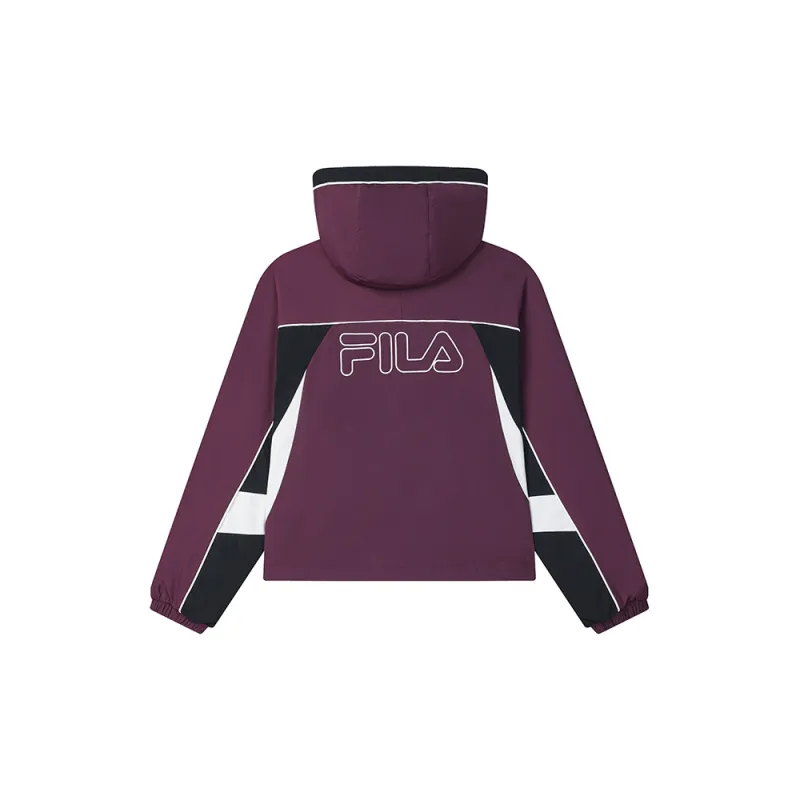 FILA Woven Coat Women's Italy Version Plum-1