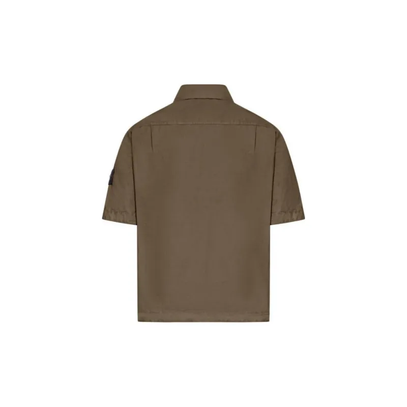 STONE ISLAND Compass Patch Short Sleeved Shirt-1