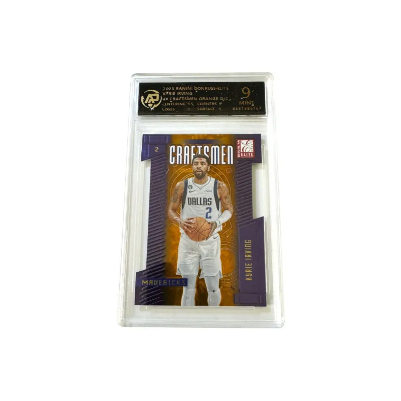 PANINI Kyrie Irving, Mavericks, Elite Orange Parallel, Irregular Shape Cut, Player Card 9 Points Graded Cards 1 Pc-0