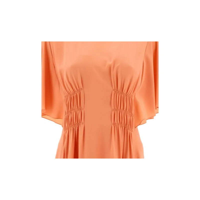 Chloé Wing Sleeved Flared Dress-2