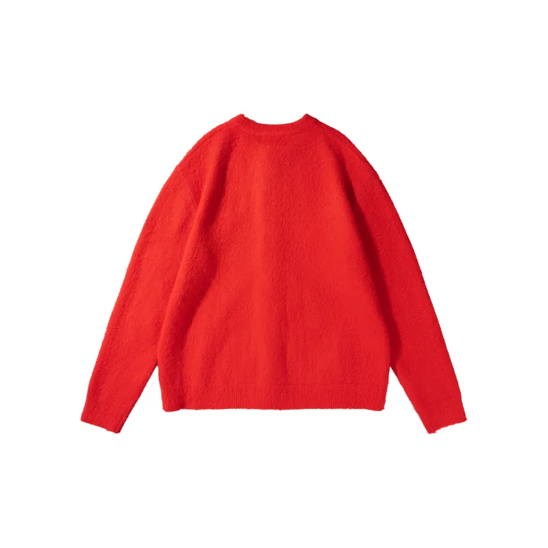 I'm David Knitwear Unisex Red-1