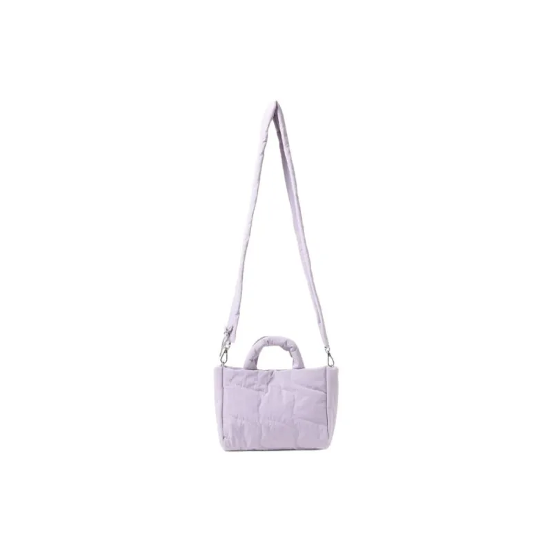 Beams Nylon Tote Bag, Shopping Bag, Shoulder Bag, Handbag Women's Purple-4