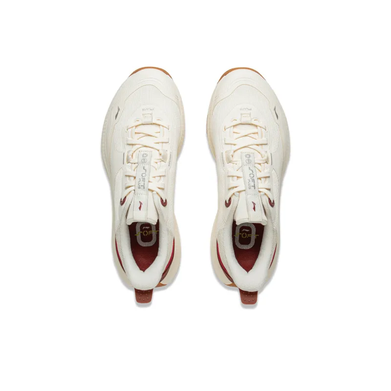 LiNing SOFT PLUS Slip-Resistant Height Increasing Cushioning Wear-Resistant Low-Top Casual Shoes Women's Ecru-3