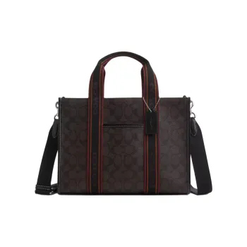 COACH Smith Coated Canvas Tote Bag, Shopping Bag, Shoulder Bag, Handbag Large Size Women's Brown
