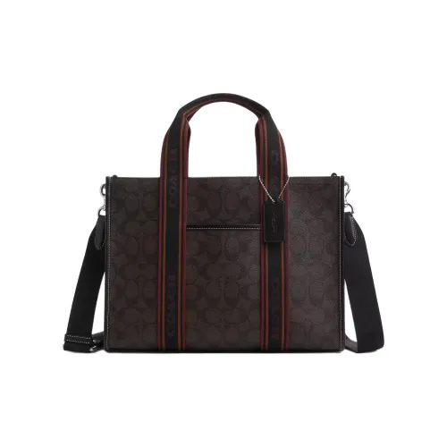 COACH Smith Coated Canvas Tote Bag, Shopping Bag, Shoulder Bag, Handbag Airbag Large Size Women's Brown