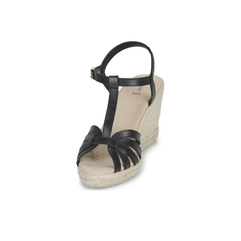 GEOX D GELSA Strap Sandals Women's Black-2