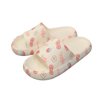 SHIGUDE Home Slippers Women's, Ivory