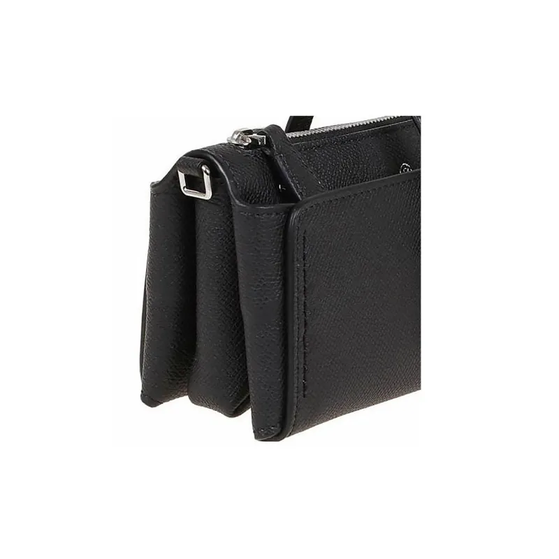 Fontana Milano 1915 Leather Crossbody Bag Shoulder Bag Women's Black-3