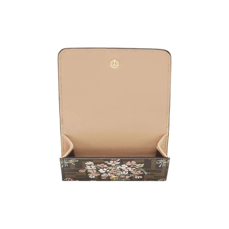 FENDI ROMA Polyurethane Wallet Medium Size Women's Brown-2