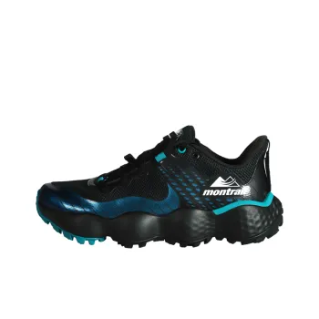 Columbia Montrail Anti Slip Wear Resistant Low Top Trail Running Shoes Men's Black Blue