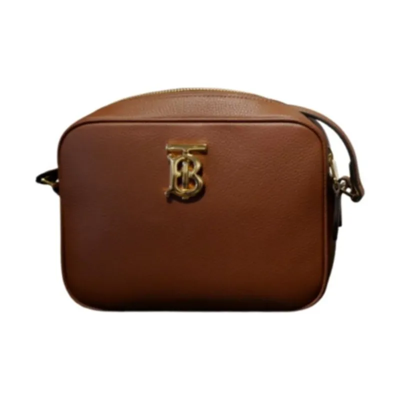 Burberry Leather Shoulder Bag Crossbody Bag Women's Tan-2
