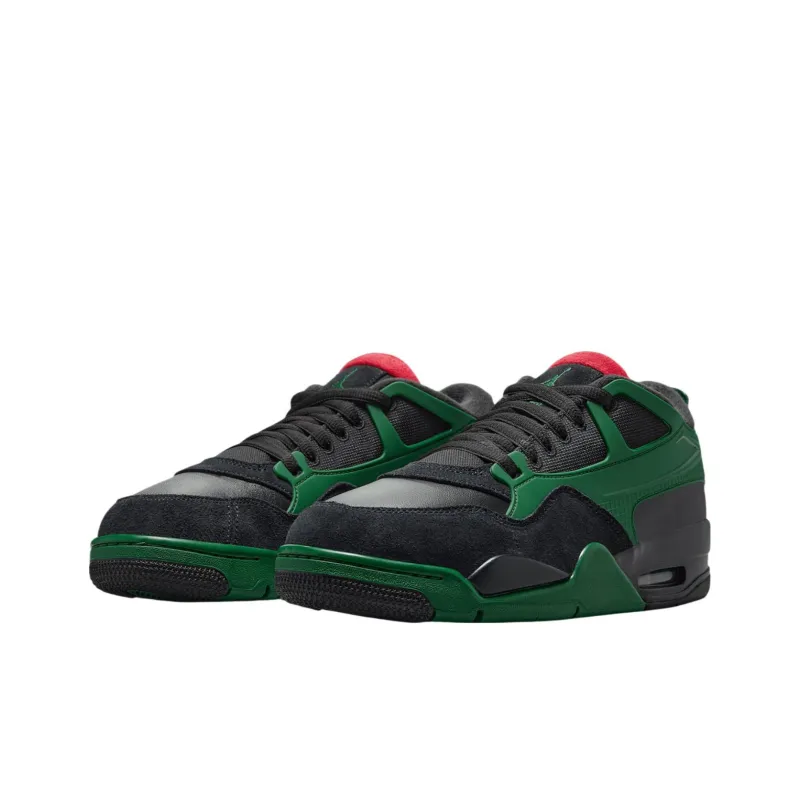 Jordan 4 Rm Black Gorge Green University Red-2
