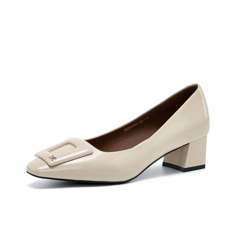 ELLE Chunky Heel High Heels 4.5cm Women's-6