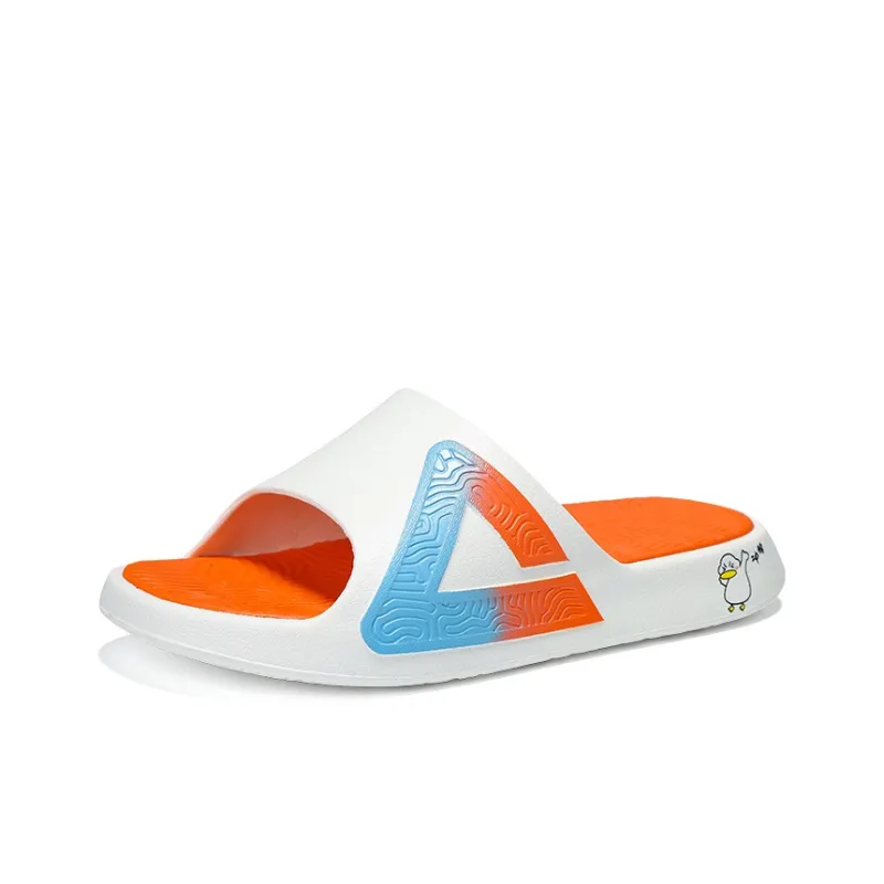 PEAK State Pole Slip Resistant Odor Resistant Slide Slippers Women's White Blue-8