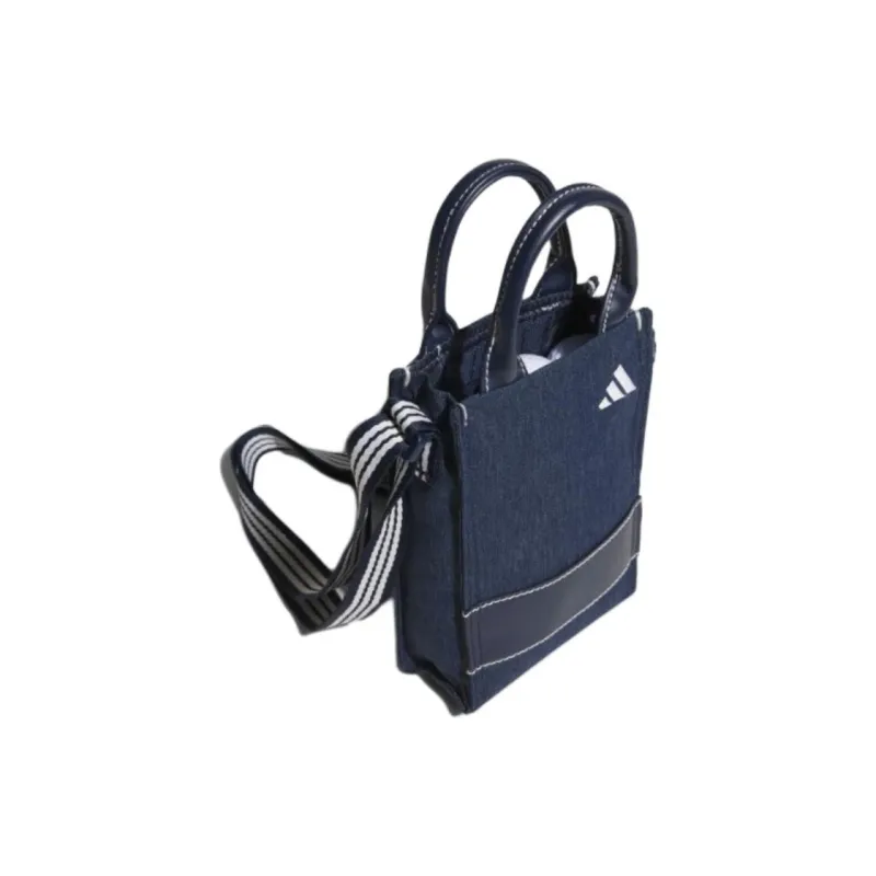 Adidas Fabric One Shoulder Handbags Small Size Unisex Blue-3