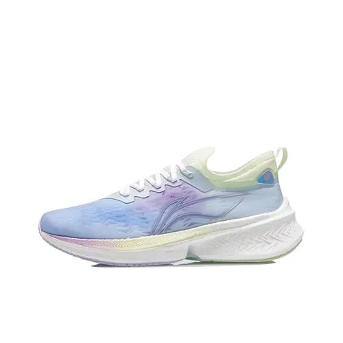 LiNing Feidian Discovery Breathable Low-Top Running Shoes Women's Blue White