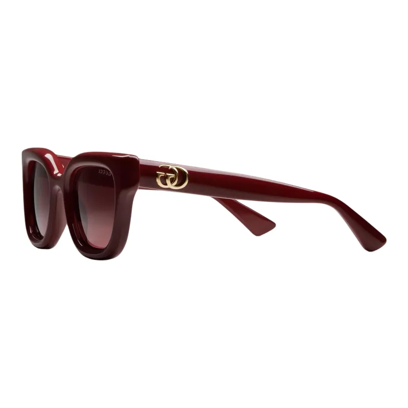GUCCI Injection Molded Square Sunglasses Women's Red-0