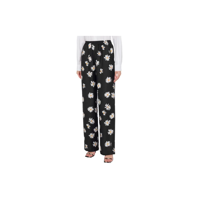MOSCHINO Daisy Printed Twill Trousers-1