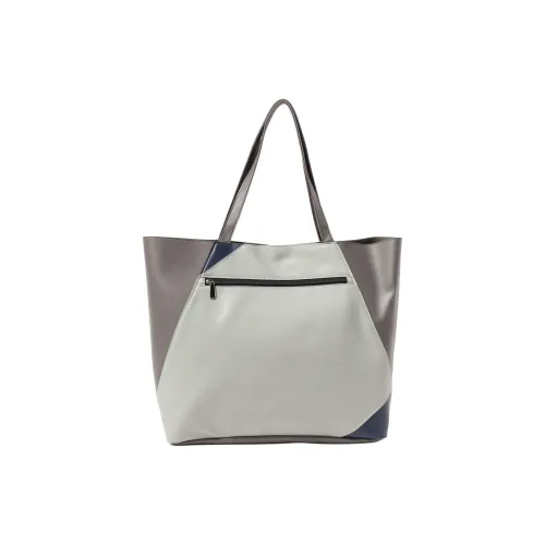 Beams Synthetic Leather Tote Bag Shopping Bag Shoulder Bags Men's Gray