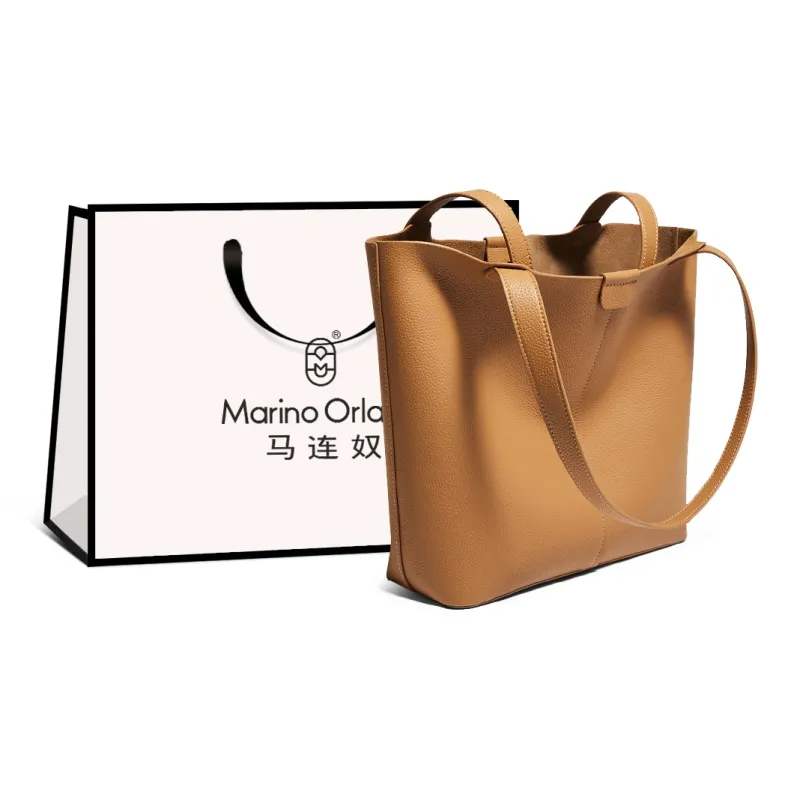 Marino Orlandi Cow Leather, Textile Shoulder Bag Women's Yellow/Black/Khaki-4