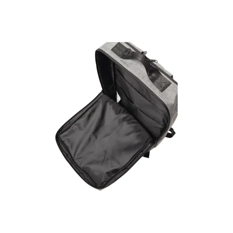 Beams Heart Polyester Backpack Men's Charcoal Gray & Black-4