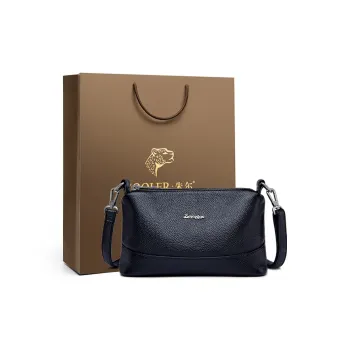ZOOLER Top Grain Cow Leather Shoulder Bag Regular Women's Black