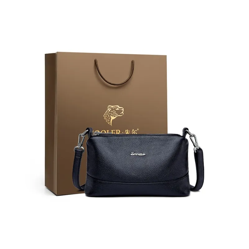 ZOOLER Top Grain Cow Leather Shoulder Bag Regular Women's Black-0