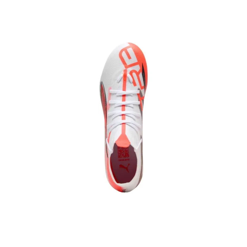 PUMA Ultra 5 Shock Absorbers With Slip Resistant And Abrasion Resistant Properties Soccer Shoes Men's White Black Red-3