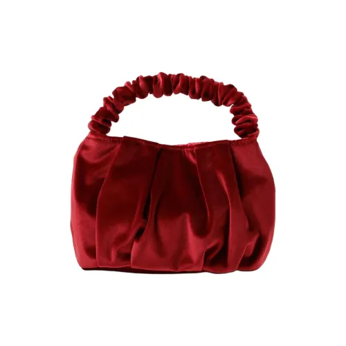 Beams Polyester One Shoulder Handbag Mini Women's Red