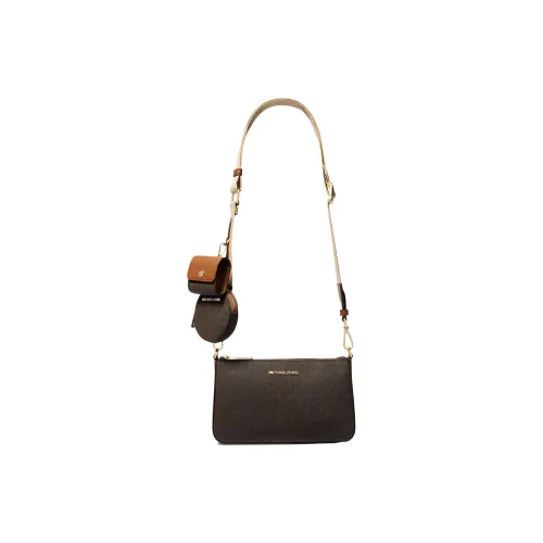 MICHAEL KORS Leather 3 in 1 Crossbody Bag, Shoulder Bag Women's Khaki & Brown