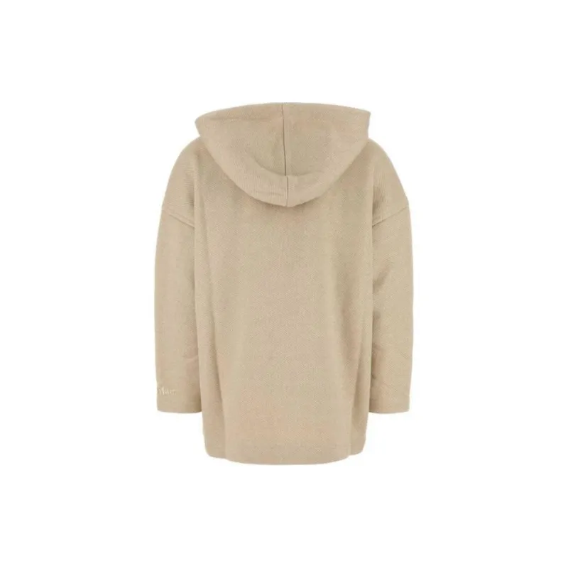 MaxMara Logo Embroidered Drawstring Hoodie-1