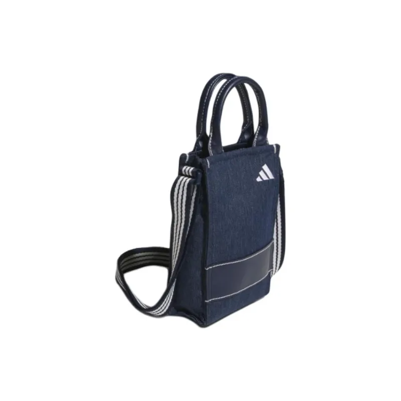 Adidas Fabric One Shoulder Handbags Small Size Unisex Blue-2