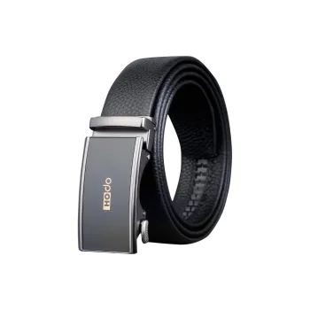 Red Bean Top Grain Cow Leather Leather Belts Men's 3.5cm
