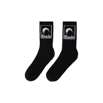 RHUDE Moonlight Sock 'Black/White'