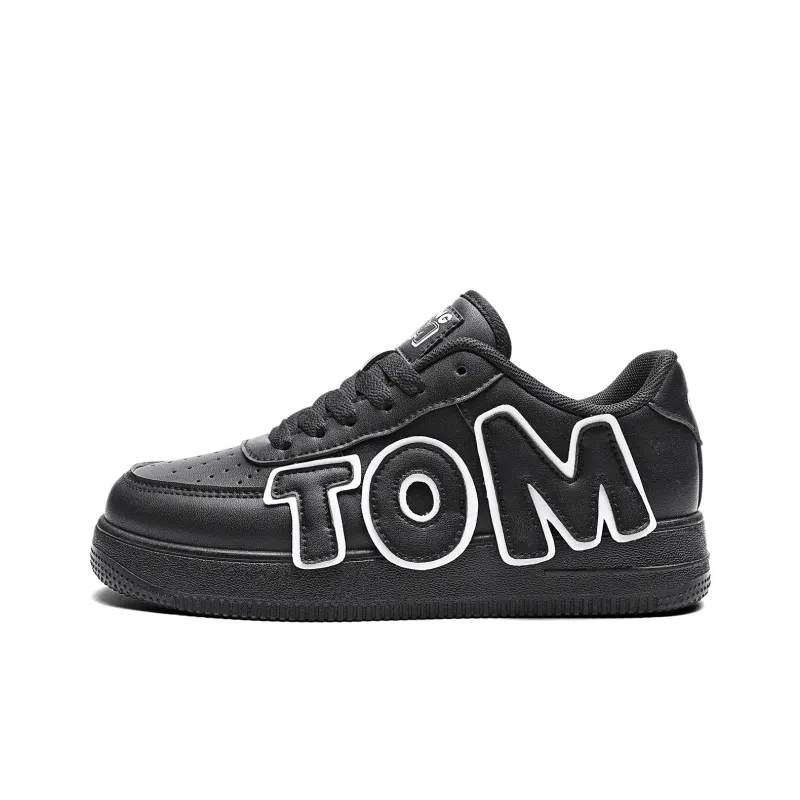 TALKING TOM Low-Top Skateboard Shoes Unisex White-10