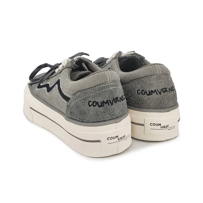FZTZ Height Increasing Anti-Slip And Wear-Resistant Low-Top Skateboard Shoes Women's-4