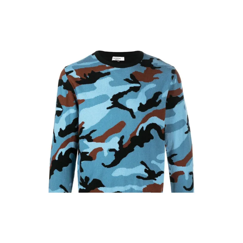 Valentino Cashmere Sweater Men's Blue-4