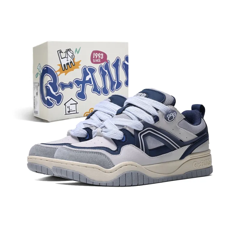 Q-AND Anti-Slip And Wear-Resistant Height Increasing Low-Top Skateboard Shoes Unisex-12