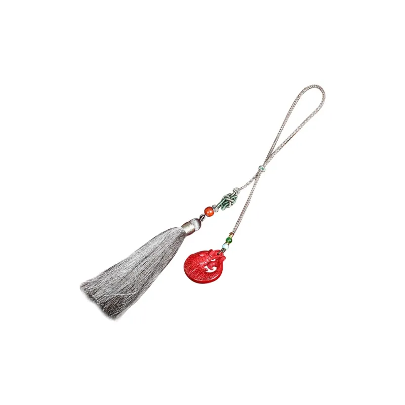 Yutang Reconstructed Cinnabar Pendants Unisex-1