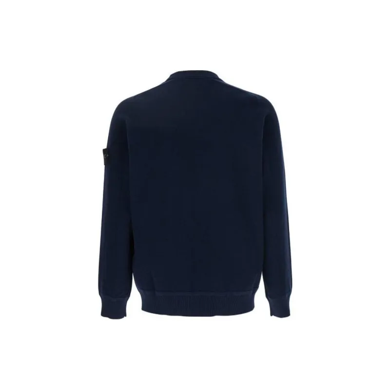 STONE ISLAND Logo Patch Crewneck Sweatshirt-1