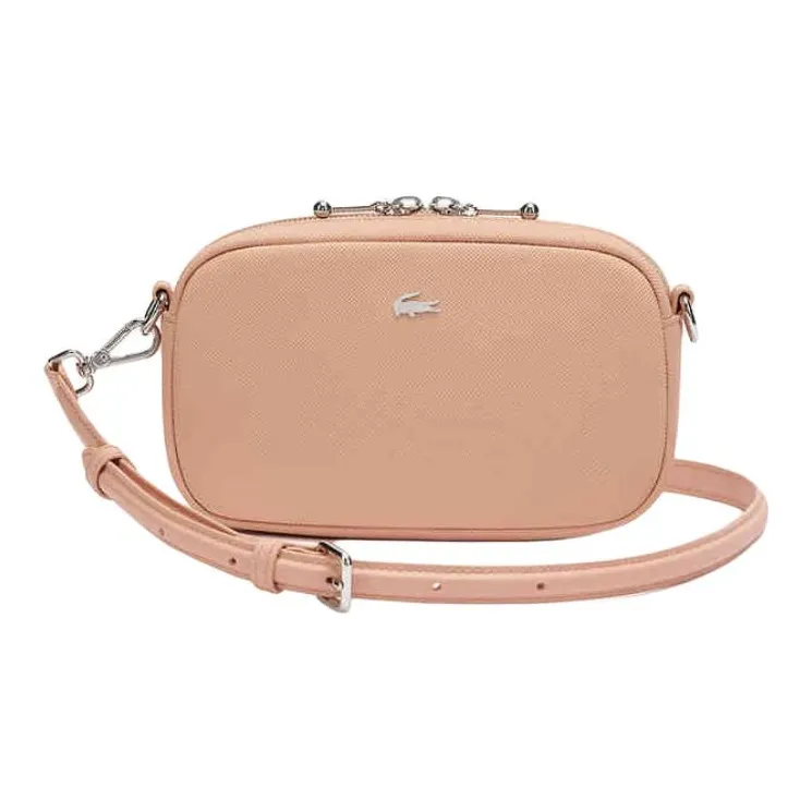 LACOSTE PVC Crossbody Bag, Shoulder Bag Trumpets Women's Pink-0