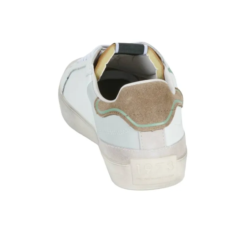 Pepe Jeans Anti-Slip Wear-Resistant Low-Top Skateboard Shoes Men's White Green-2