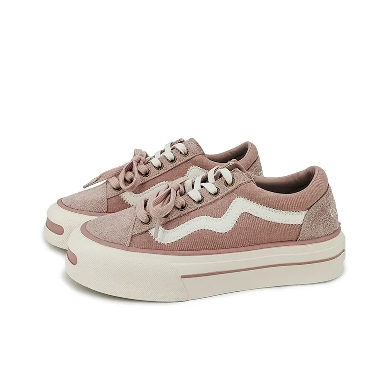 FZTZ Height Increasing Anti-Slip And Wear-Resistant Low-Top Skateboard Shoes Women's-7