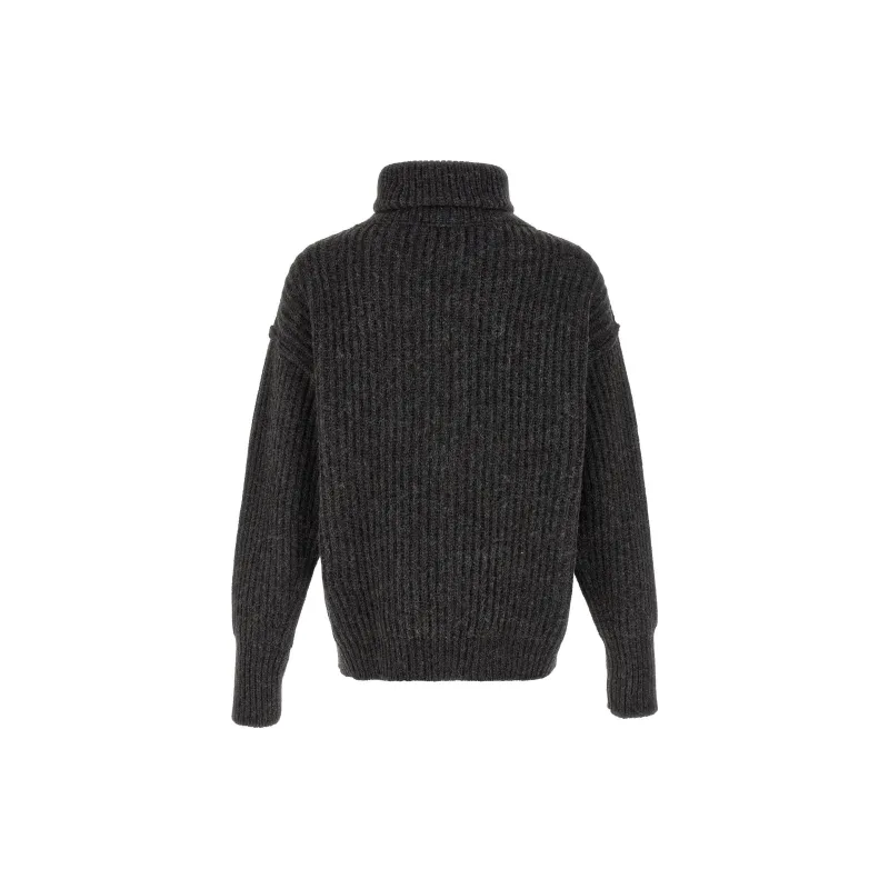 Lemaire Zip Up Ribbed Knit Cardigan-1