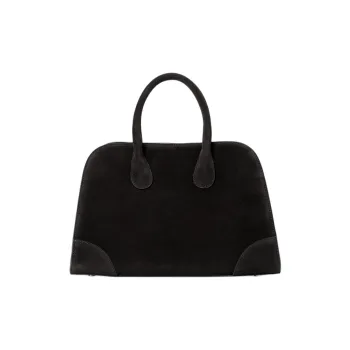 COS Leather Bowling Bag Shoulder Bag Crossbody Bag Handbag Mini Women's Black