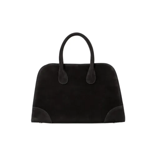 COS Leather Bowling Bag, Shoulder Bag, Crossbody Bag, Handbag Mini Women's Black