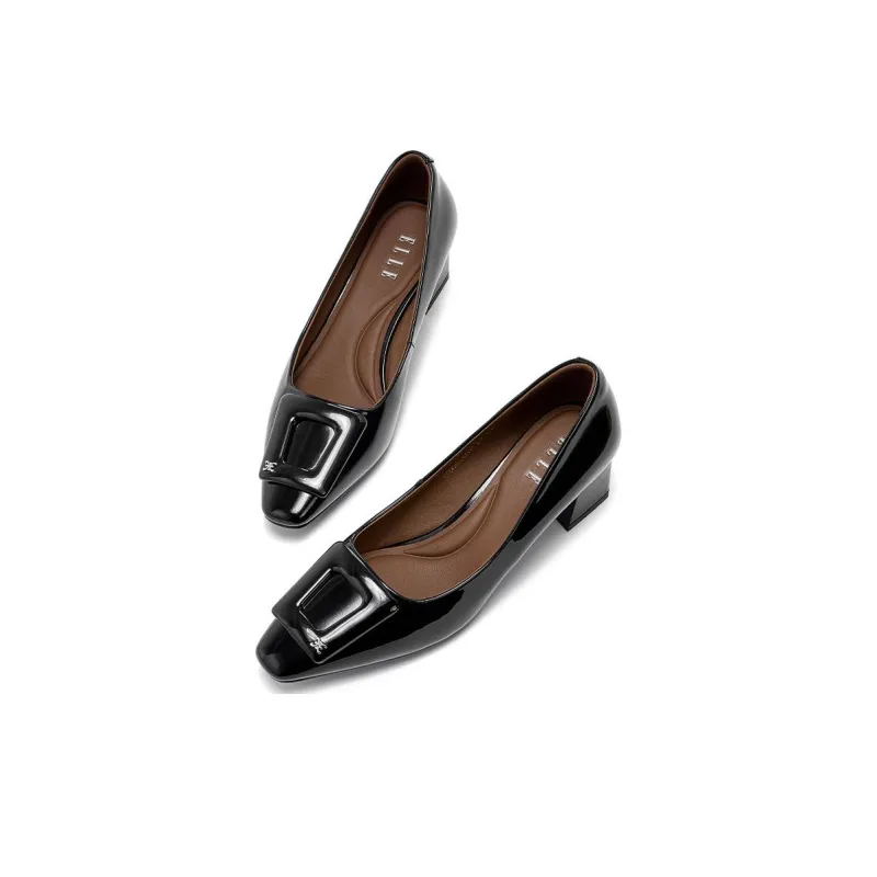 ELLE Chunky Heel High Heels 4.5cm Women's-3