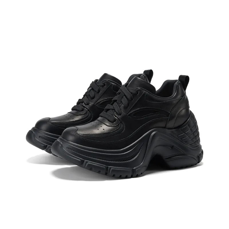 GG-CC Cushioning Anti-Slip And Wear-Resistant Low-Top Chunky Sneakers Women's-6